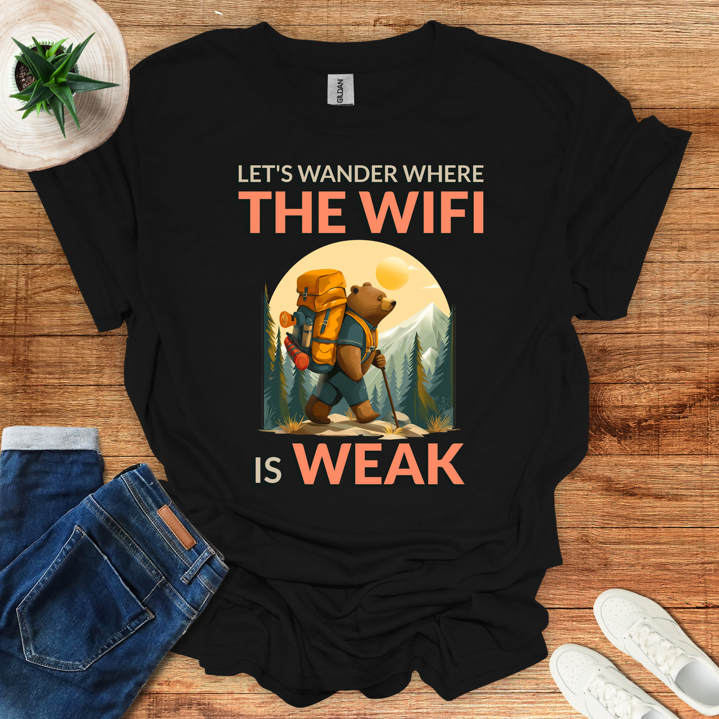 Where Wifi Is Weak T-Shirt