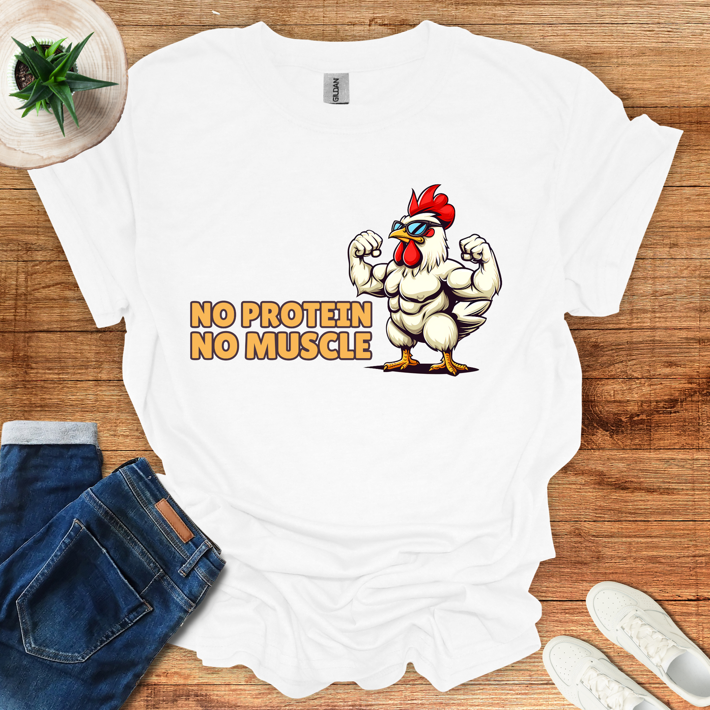 No Protein No Muscle T-Shirt