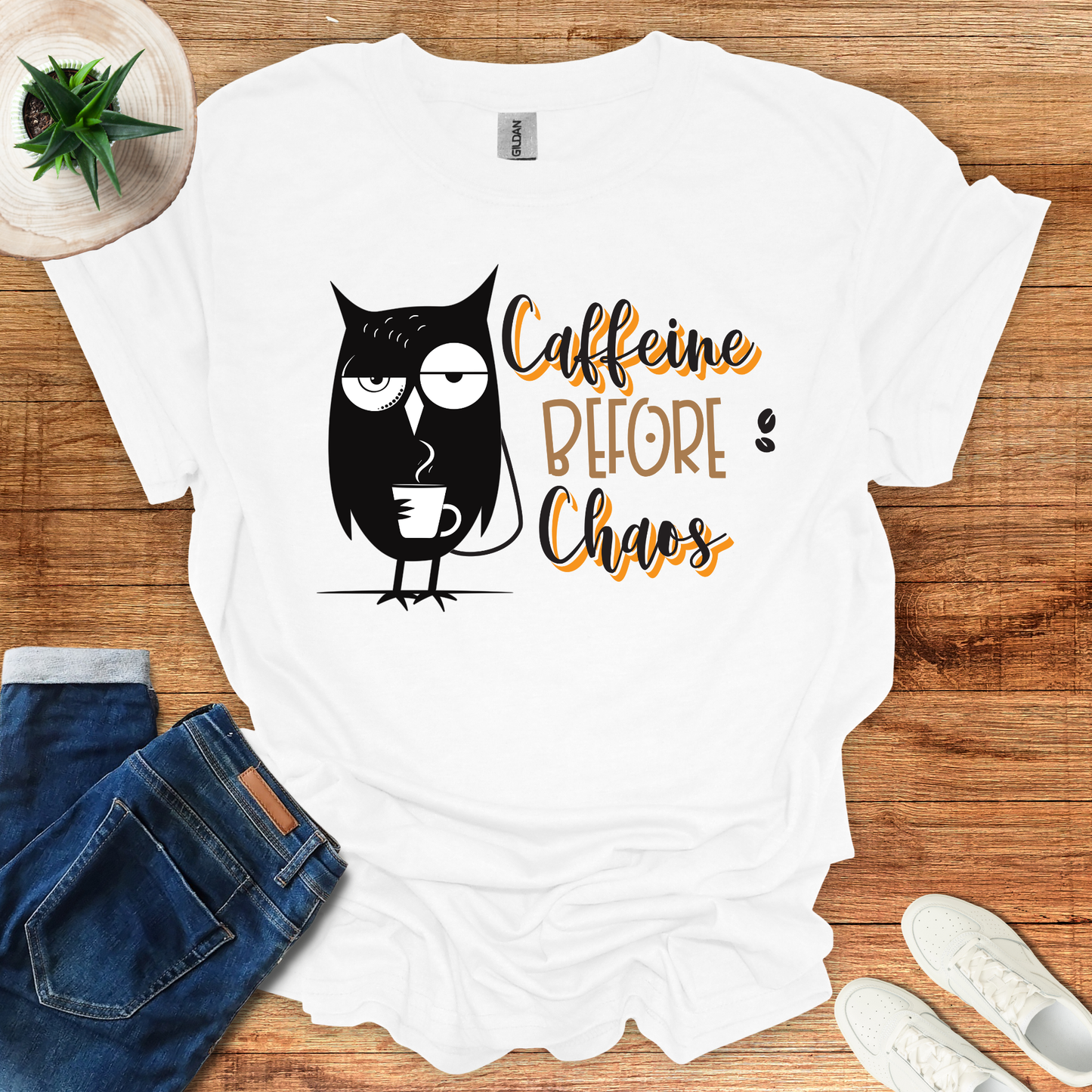 Caffeine Before Chaos T-Shirt