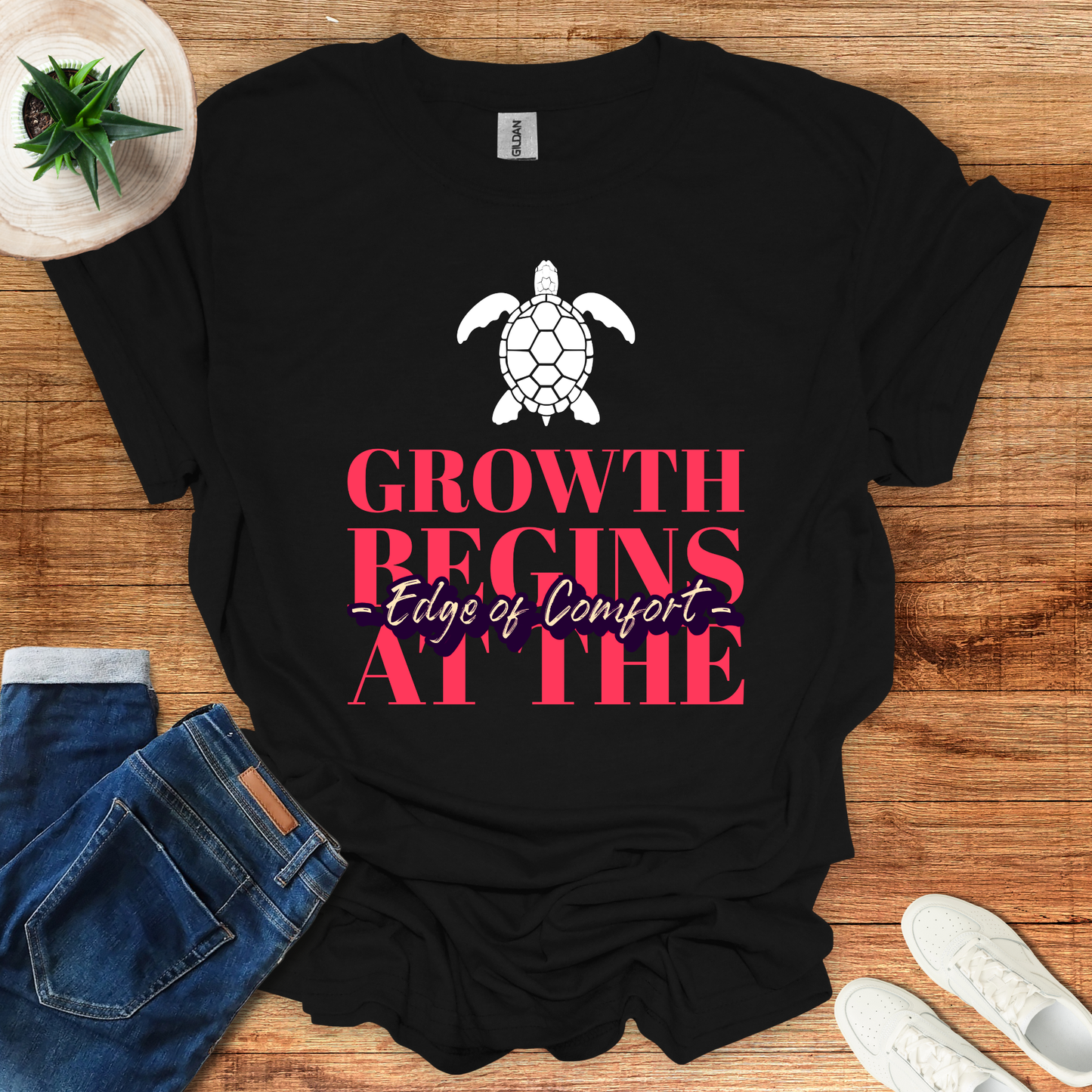 Growth Begins At The Edge Of Comfort T-Shirt