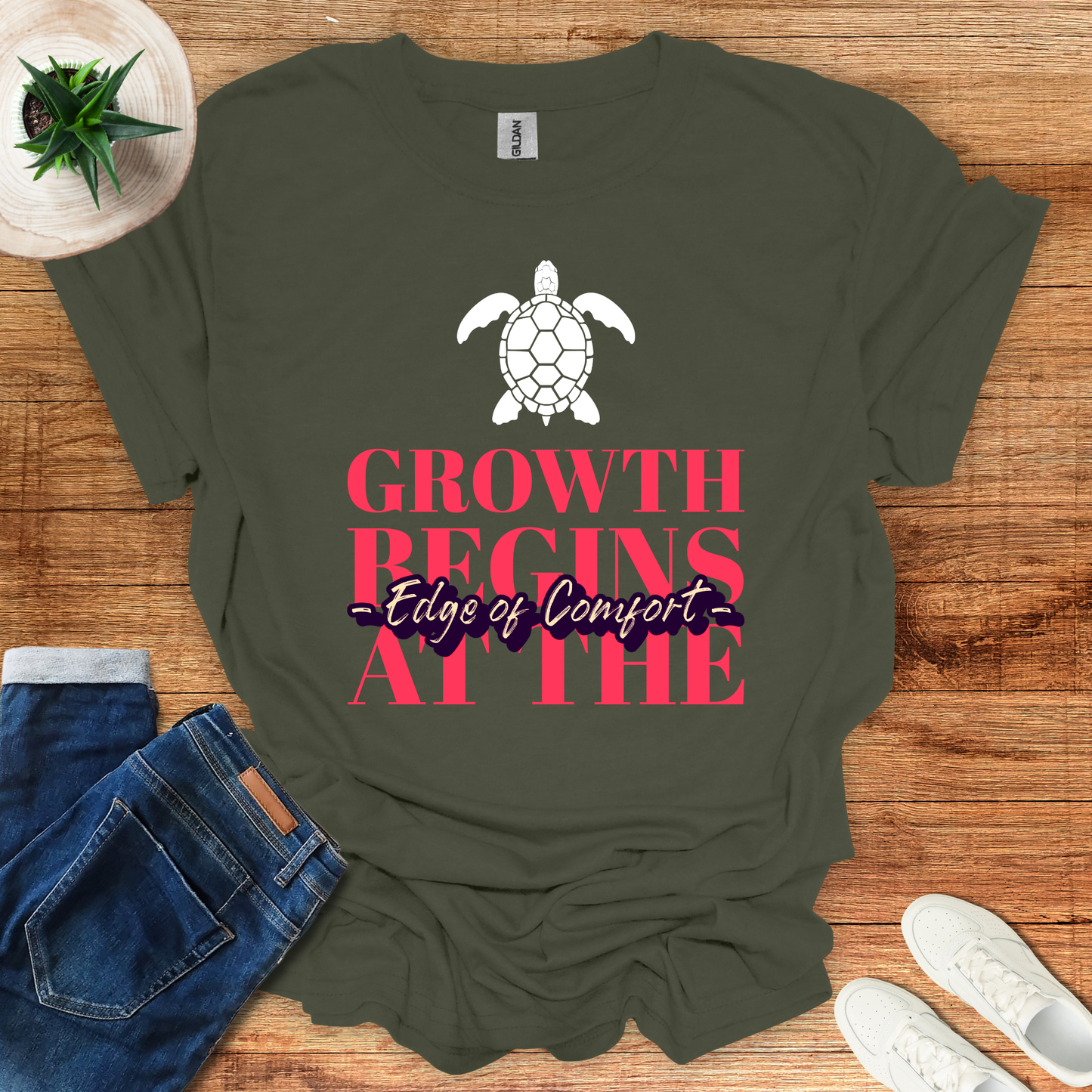 Growth Begins At The Edge Of Comfort T-Shirt