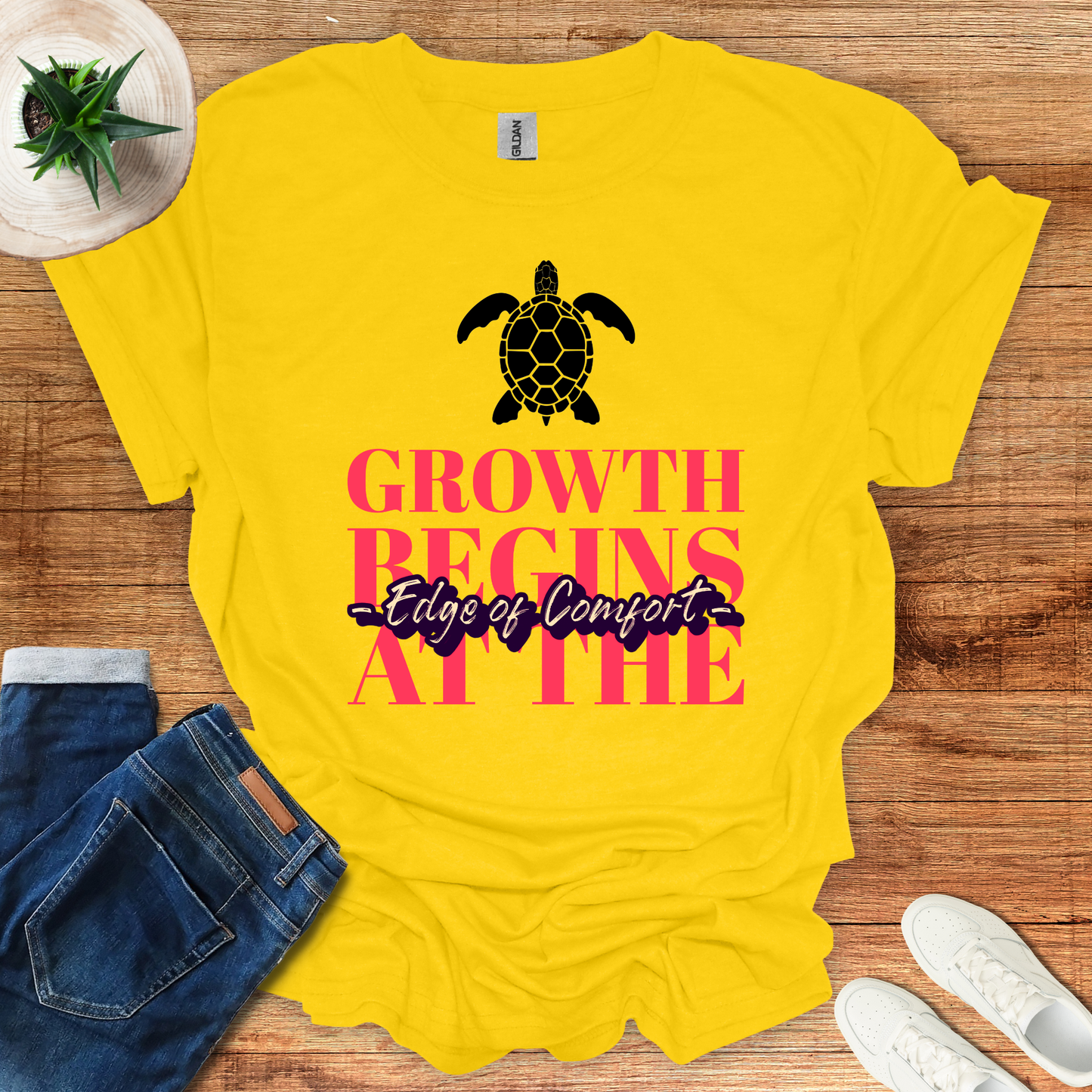 Growth Begins At The Edge Of Comfort T-Shirt