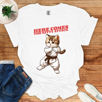 Here Comes The Kitty Attack T-Shirt