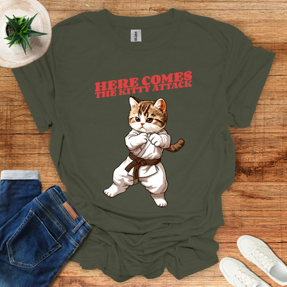 Here Comes The Kitty Attack T-Shirt