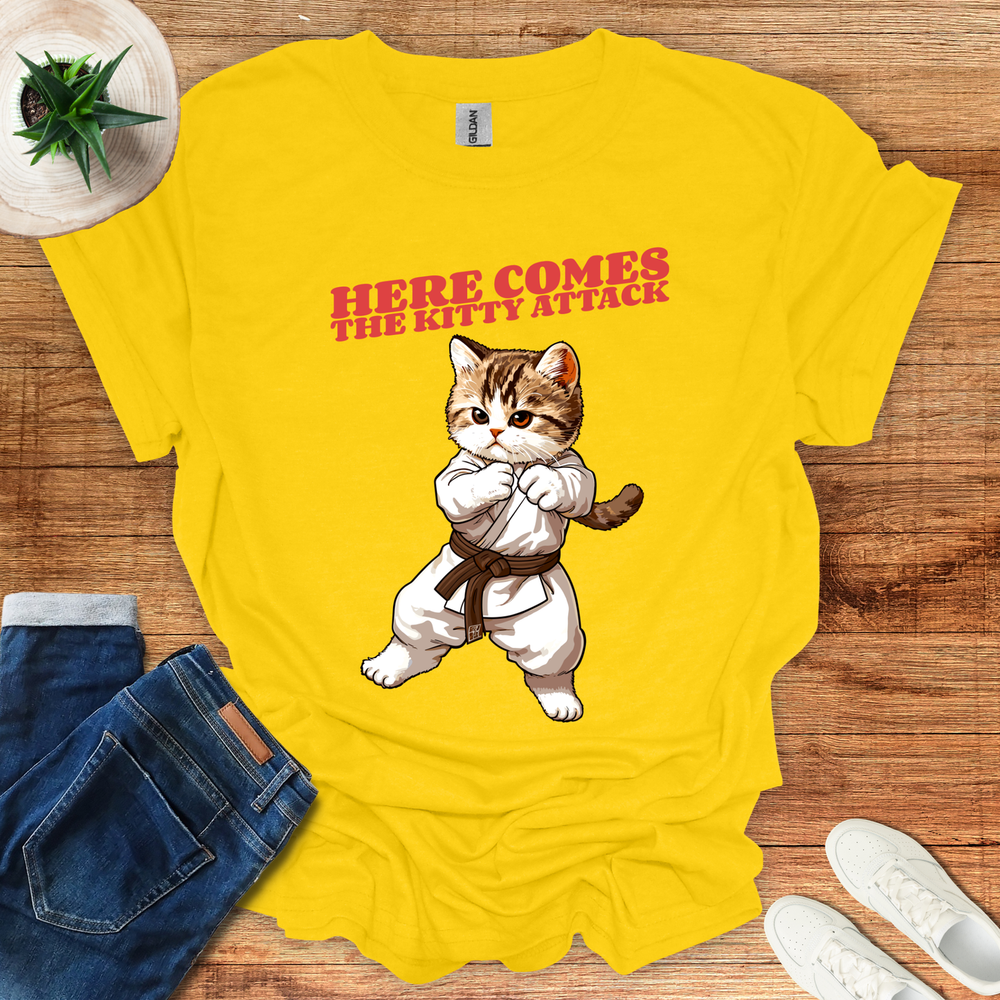 Here Comes The Kitty Attack T-Shirt