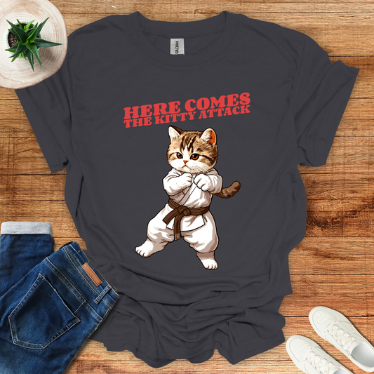 Here Comes The Kitty Attack T-Shirt