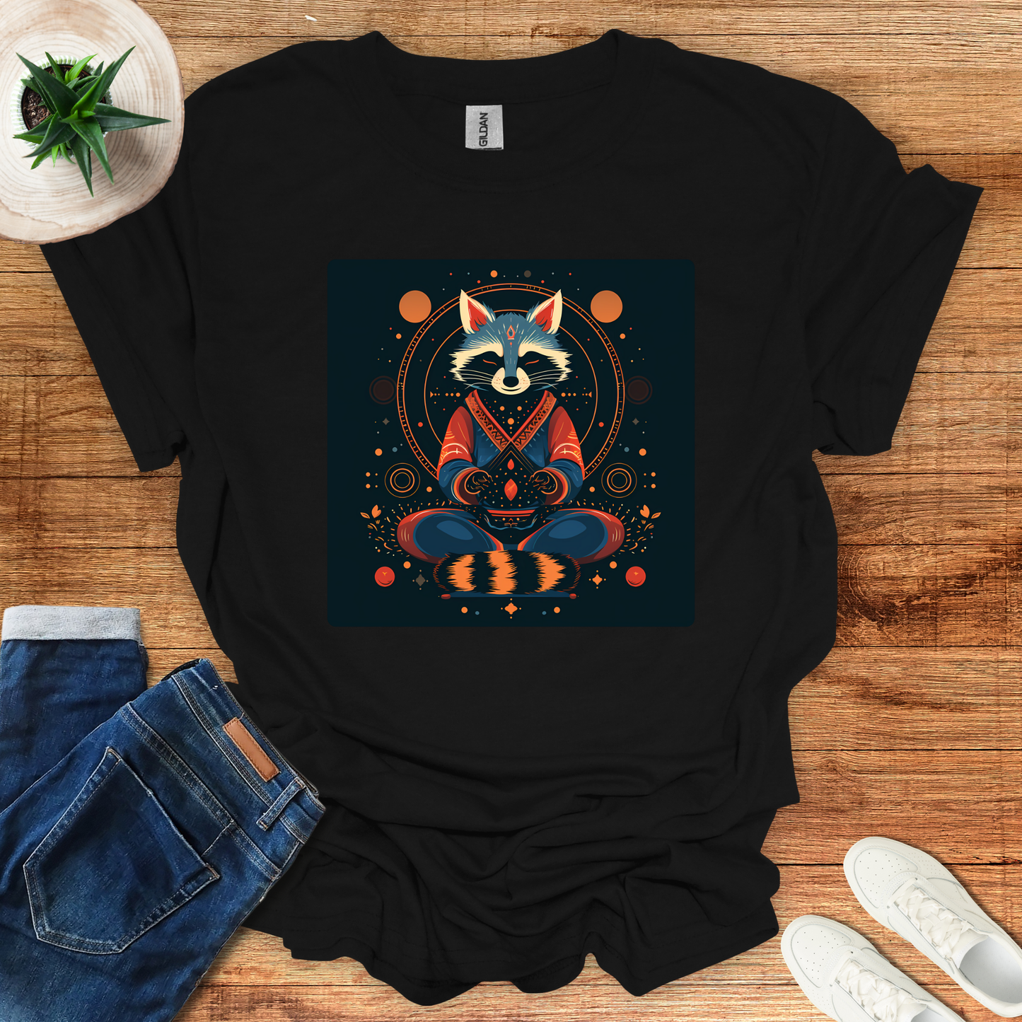 Astral Racoon Tranquility T-Shirt