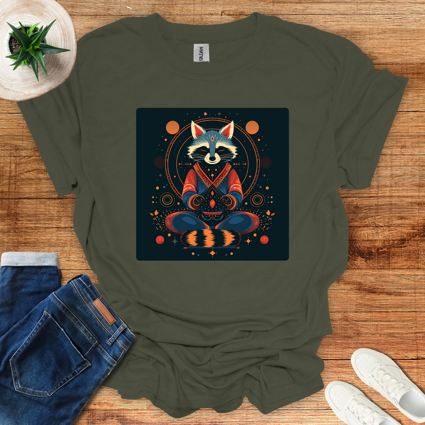 Astral Racoon Tranquility T-Shirt