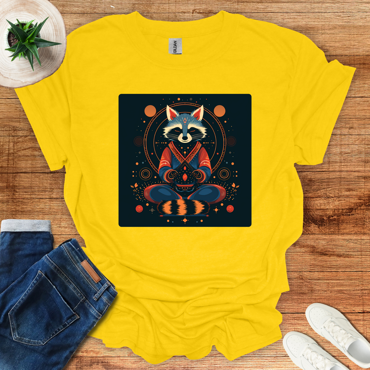 Astral Racoon Tranquility T-Shirt