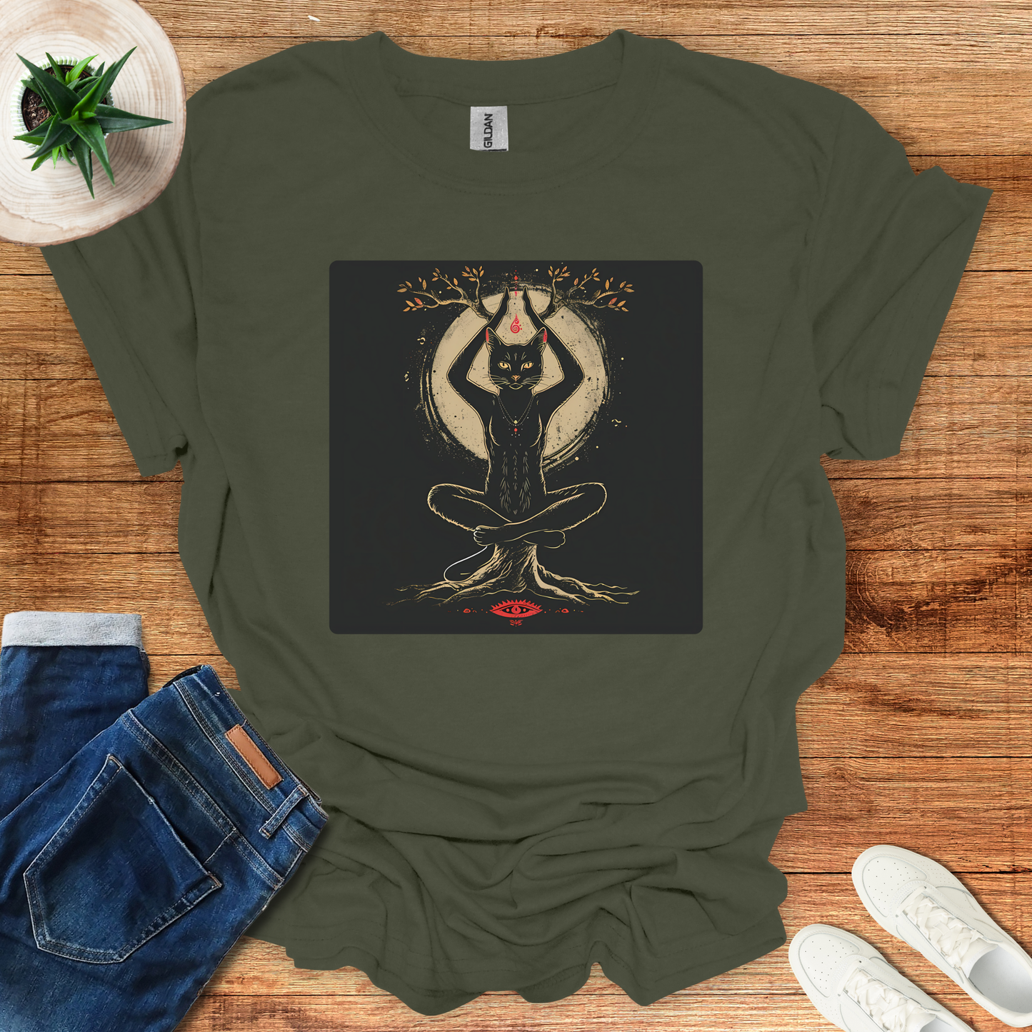 Enlightened Cat of Serenity T-Shirt